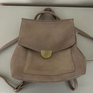 Leather convertible backpack
